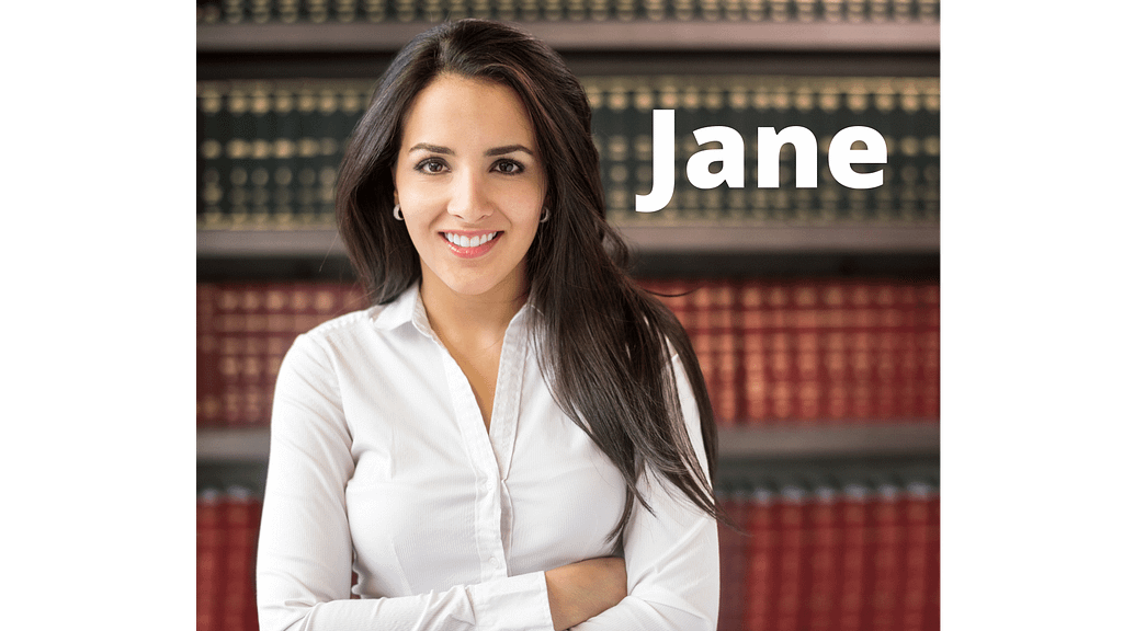 woman in front of bookshelf smiling because she's grown Sustainable Wealth