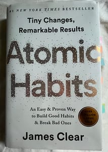 atomic habits book cover for book review